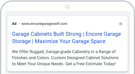 Google Search Ads Example